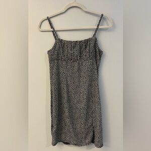 Sundae Muse Black and White Floral Mini Dress